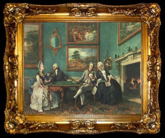framed   Johann Zoffany The Dutton Family, ta009-2